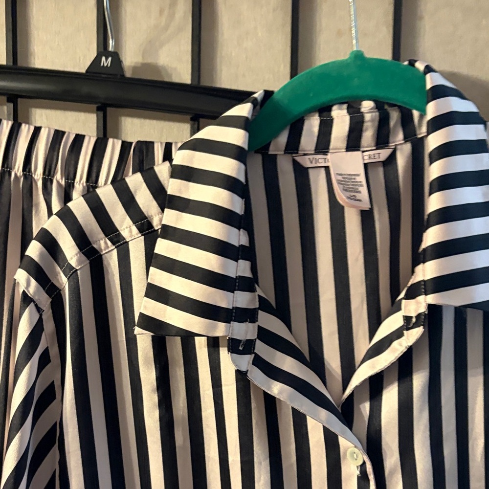 Victoria's Secret Monochrome Striped Sleepwear